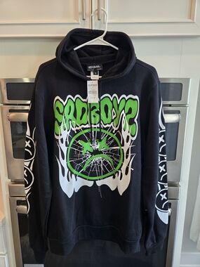 🔥SAD BOYZ by Junior H. "Webb" Sweatshirt, New w/Tags, Size L